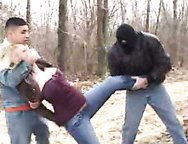 White blond wife dragged into woods- Rape Cuckold fantasies