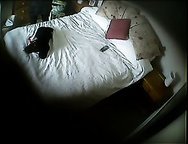 Slutty wife masturbates on hidden cam after getting out of the work