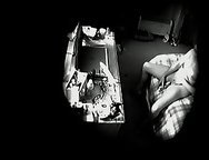 Wife masturbate on PC from a better angle in the corner of the bedroom.