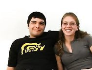 Redhead Nerdy Wife Cuckolds Him With BBC! Watch me lube t up good honey