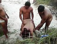My slutty wife used in the beach by several guys.