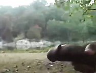 Black stud hunts white cuckold pussy
